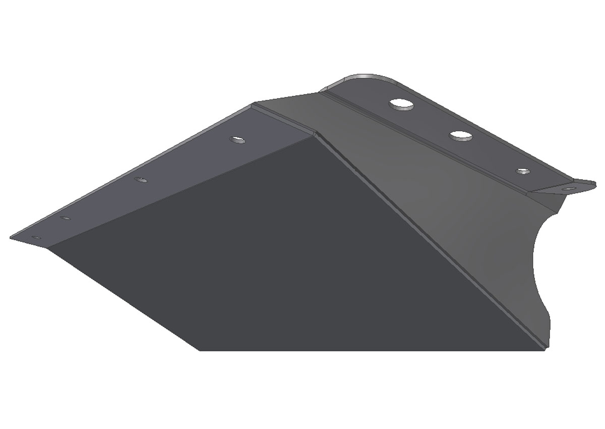 NISSAN PATROL - GU Y61 1997-PRESENT - SERIES 2, 3 AND 4 TO SUIT VEHICLES WITH TOW HOOK ON BOTTOM OF CHASSIS RAIL -  UNDERGUARD